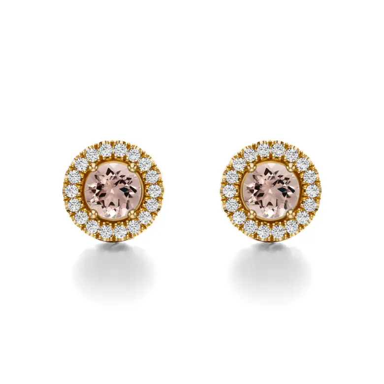 Kolczyki z morganitem AJK_030 Kolczyki z morganitem AJK_030